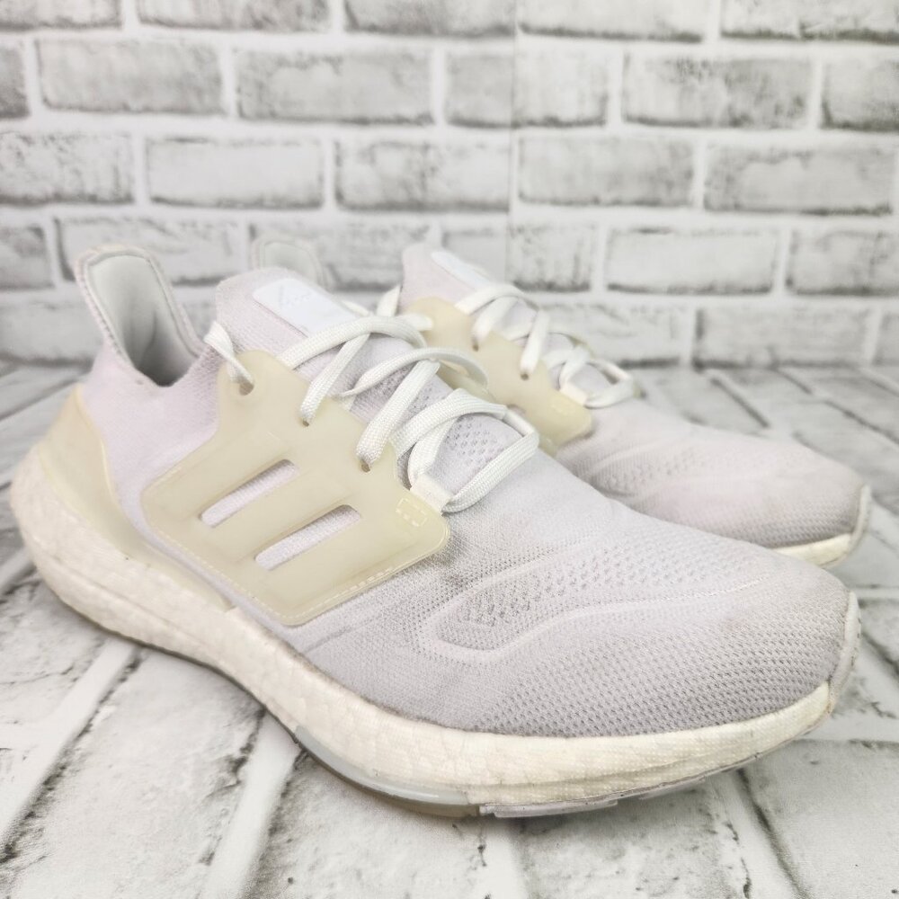 Adidas Ultraboost 22 Men Size 8 Cloud White Running Sneaker Low Top Athletic Gym